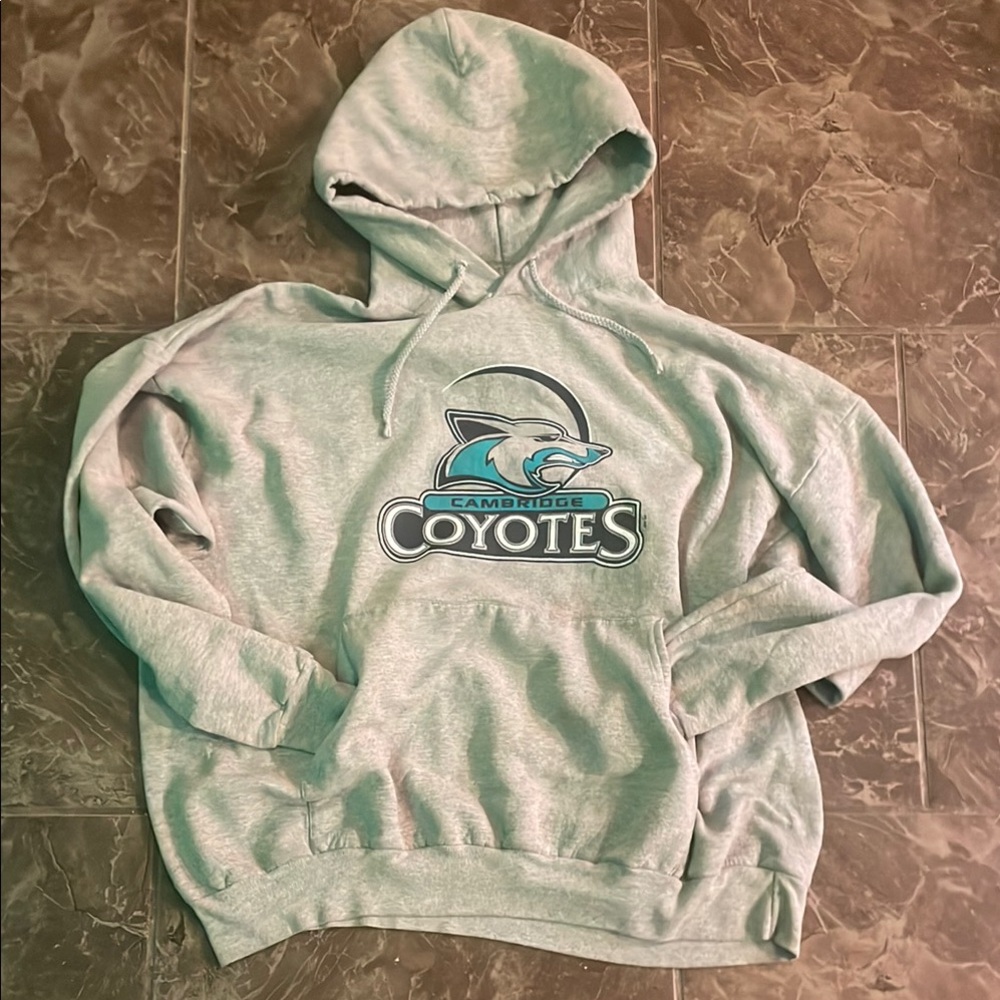 Cambridge Coyotes Gray Hoodie